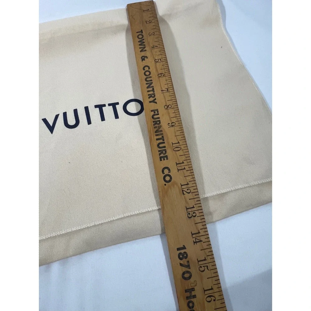 Louis Vuitton Dust Bag Beige Monogram Storage Pouch Authentic Luxury Accessory L